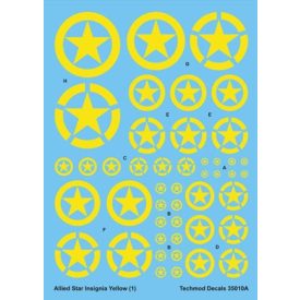 Techmod Allied Star Insignia Yellow matrica