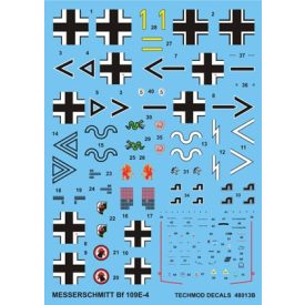 Techmod Messerschmitt Bf 109E-4 matrica