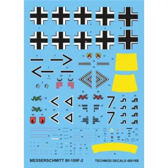 Techmod Messerschmitt Bf 109F-2 matrica