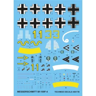 Techmod Messerschmitt Bf 109F-4 matrica