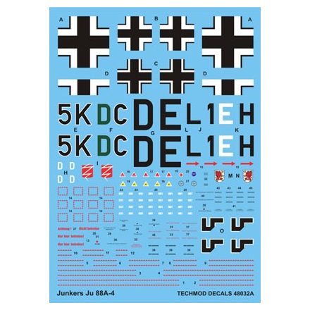 Techmod Junkers Ju 88A-4 matrica