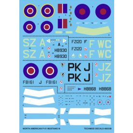Techmod North American P-51 Mustang III matrica