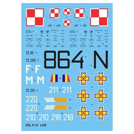 Techmod PZL-37 Łoś matrica