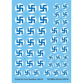   Techmod Finnish Air Force Swastikas and Serials 1934-44 matrica