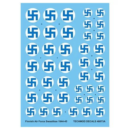 Techmod Finnish Air Force Swastikas and Serials 1934-44 matrica