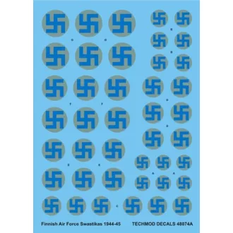   Techmod Finnish Air Force Swastikas and Serials 1944-45 matrica