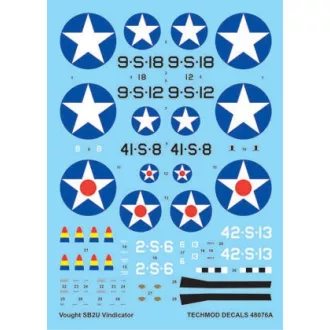 Techmod Vought SB2U Vindicator matrica