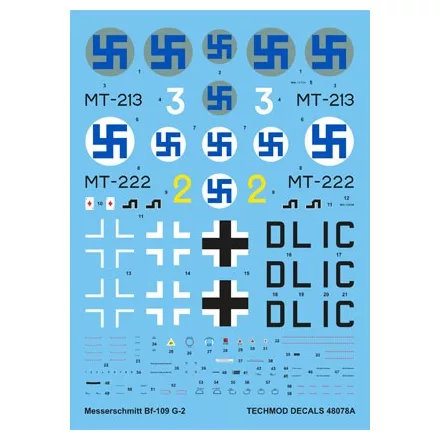 Techmod Messerschmitt Bf 109G-2 matrica