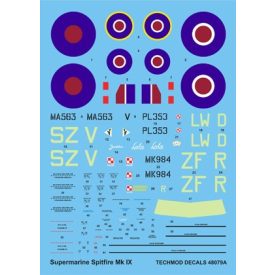 Techmod Supermarine Spitfire IX matrica