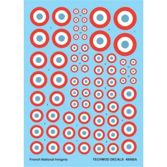 Techmod French National Insignia 1938-1942 matrica
