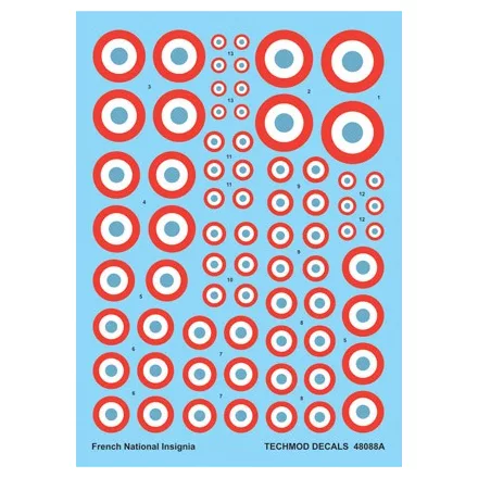 Techmod French National Insignia 1938-1942 matrica
