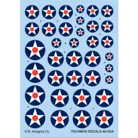 Techmod US National Insignia 1919-1942 matrica