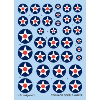 Techmod US National Insignia 1919-1942 matrica