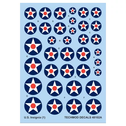 Techmod US National Insignia 1919-1942 matrica