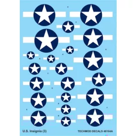 Techmod US National Insignia 1943-1945 matrica