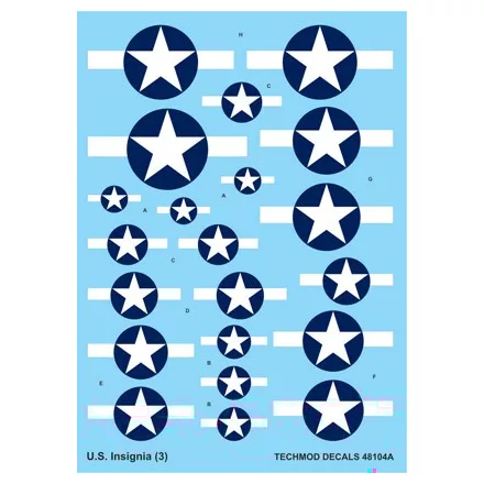 Techmod US National Insignia 1943-1945 matrica