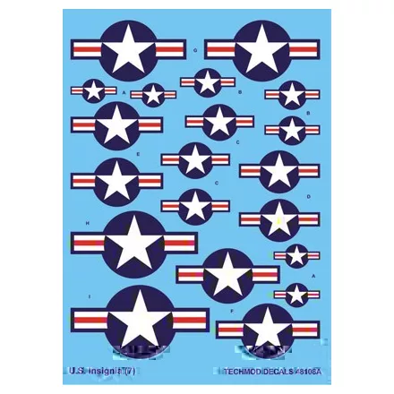 Techmod US National Insignia 1947 to Present matrica