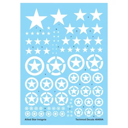 Techmod Allied Star Insignia White matrica