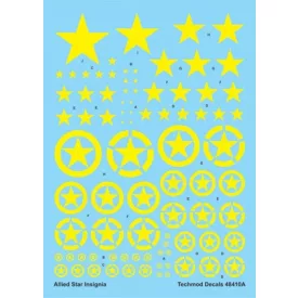 Techmod Allied Star Insignia Yellow matrica