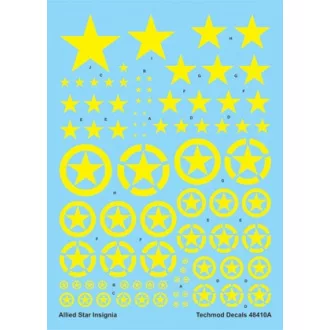 Techmod Allied Star Insignia Yellow matrica