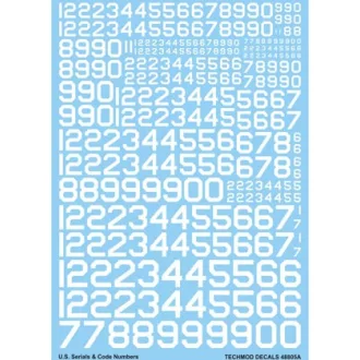Techmod U.S. Serial & Code Numbers matrica