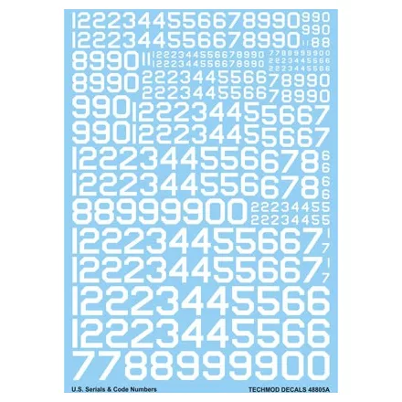 Techmod U.S. Serial & Code Numbers matrica