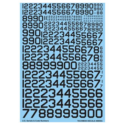 Techmod U.S. Serial & Code Numbers matrica