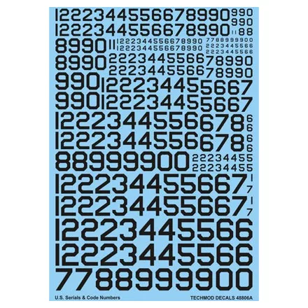 Techmod U.S. Serial & Code Numbers matrica