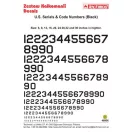 Techmod U.S. Serial & Code Numbers matrica