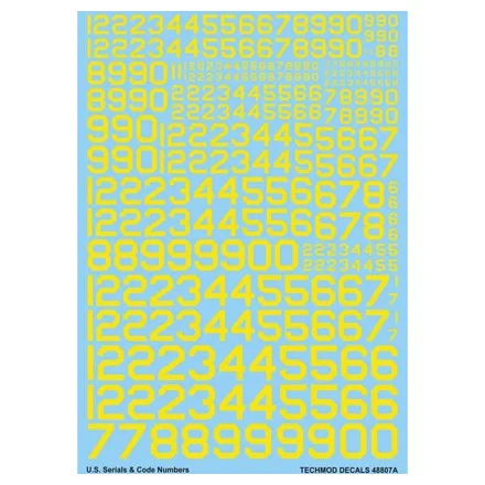 Techmod U.S. Serial & Code Numbers matrica