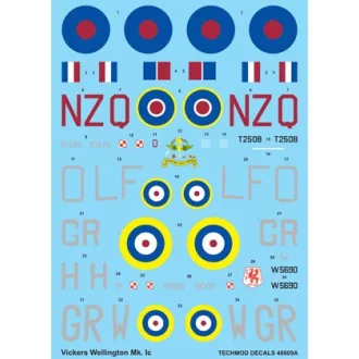 Techmod Vickers Wellington IC matrica