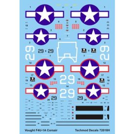 Techmod Vought F4U-1A Corsair matrica