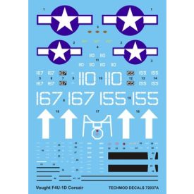 Techmod Vought F4U-1D Corsair matrica