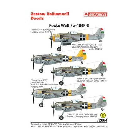 Techmod Focke-Wulf Fw 190F-8 matrica