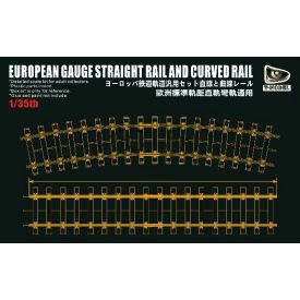   T-Model European Gauge Straight Rail and Curved Rail 360mm makett