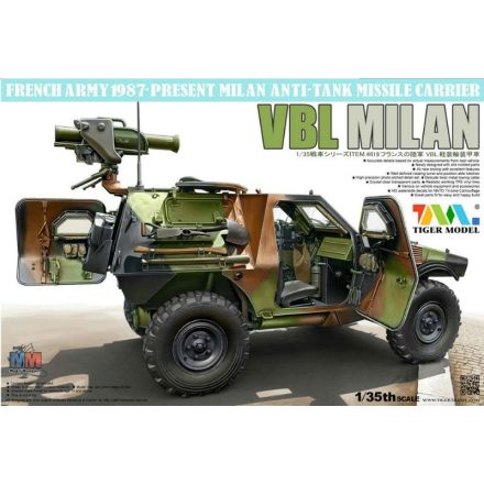 Tiger Model French VBL with Milan Anti-Tank Missile Launcher makett
