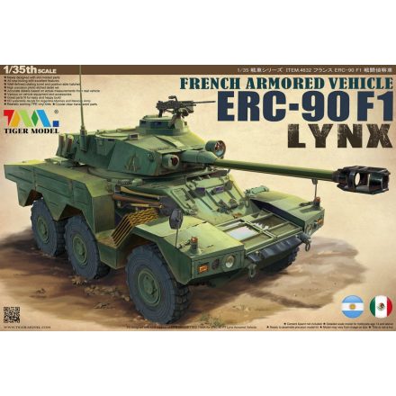 Tiger Model French Armored Vehicle ERC-90F1 Lynx makett