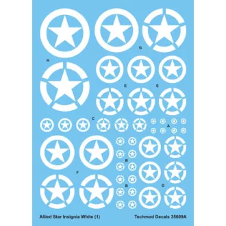 Techmod Allied Star Insignia White makett matrica