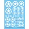 Techmod Allied Star Insignia White makett matrica