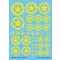 Techmod Allied Star Insignia Yellow makett matrica