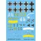 Techmod Messerschmitt Bf 109F-4 makett matrica