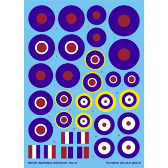 Techmod British National Insignias III makett matrica