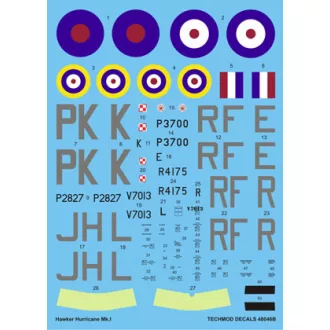 Techmod Hawker Hurricane Mk I makett matrica