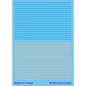 Techmod Stripes for Lozenge makett matrica