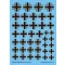 Techmod German Luftwaffe Balkenkreuze 1936-1940 makett matrica