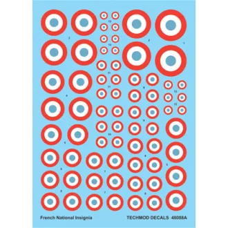 Techmod French National Insignia 1938-1942 makett matrica