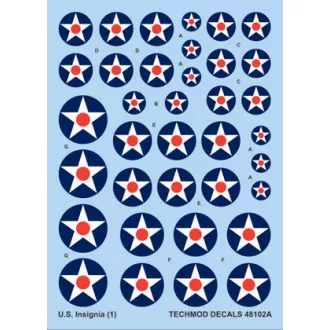 Techmod U.S. National Insignia 1919-1942 makett matrica