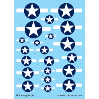 Techmod U.S. National Insignia 1943-1945 makett matrica