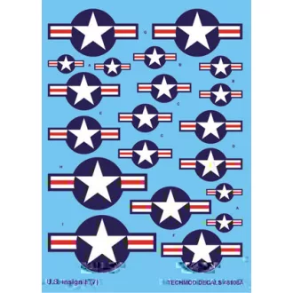 Techmod U.S National Insignia from 1943 makett matrica