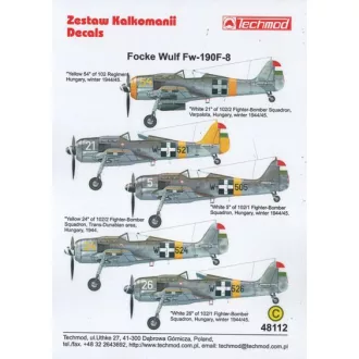 Techmod Fw-190F-8 makett matrica